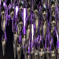 Luces colgantes de la lámpara del proyecto moderno del vestíbulo del hotel de lujo
